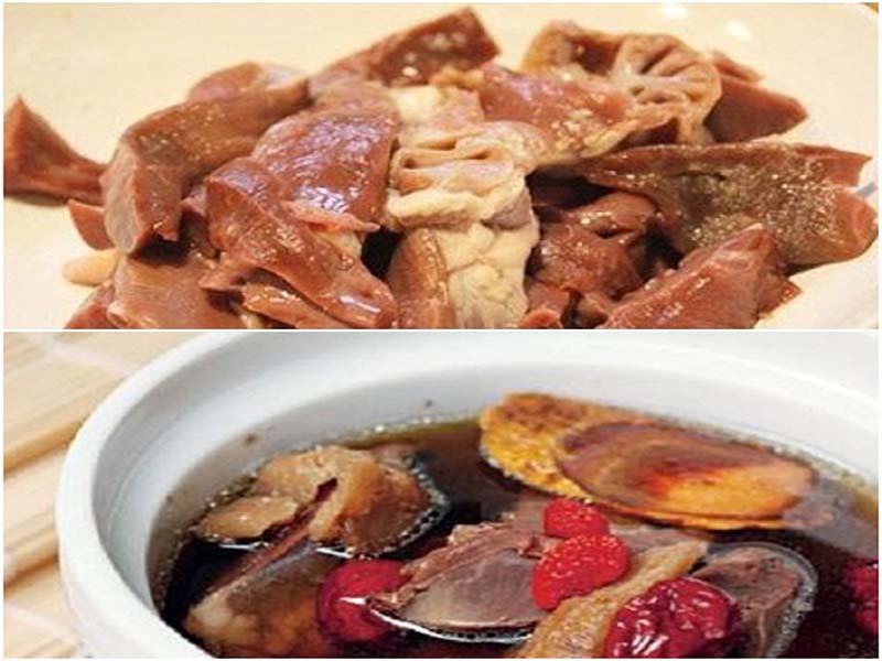 nhân sâm tươi hầm tim lợn